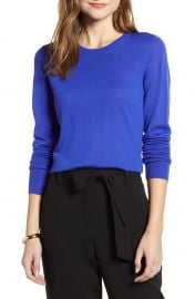 Halogen   Crewneck Merino Wool Blend Sweater   Nordstrom at Nordstrom